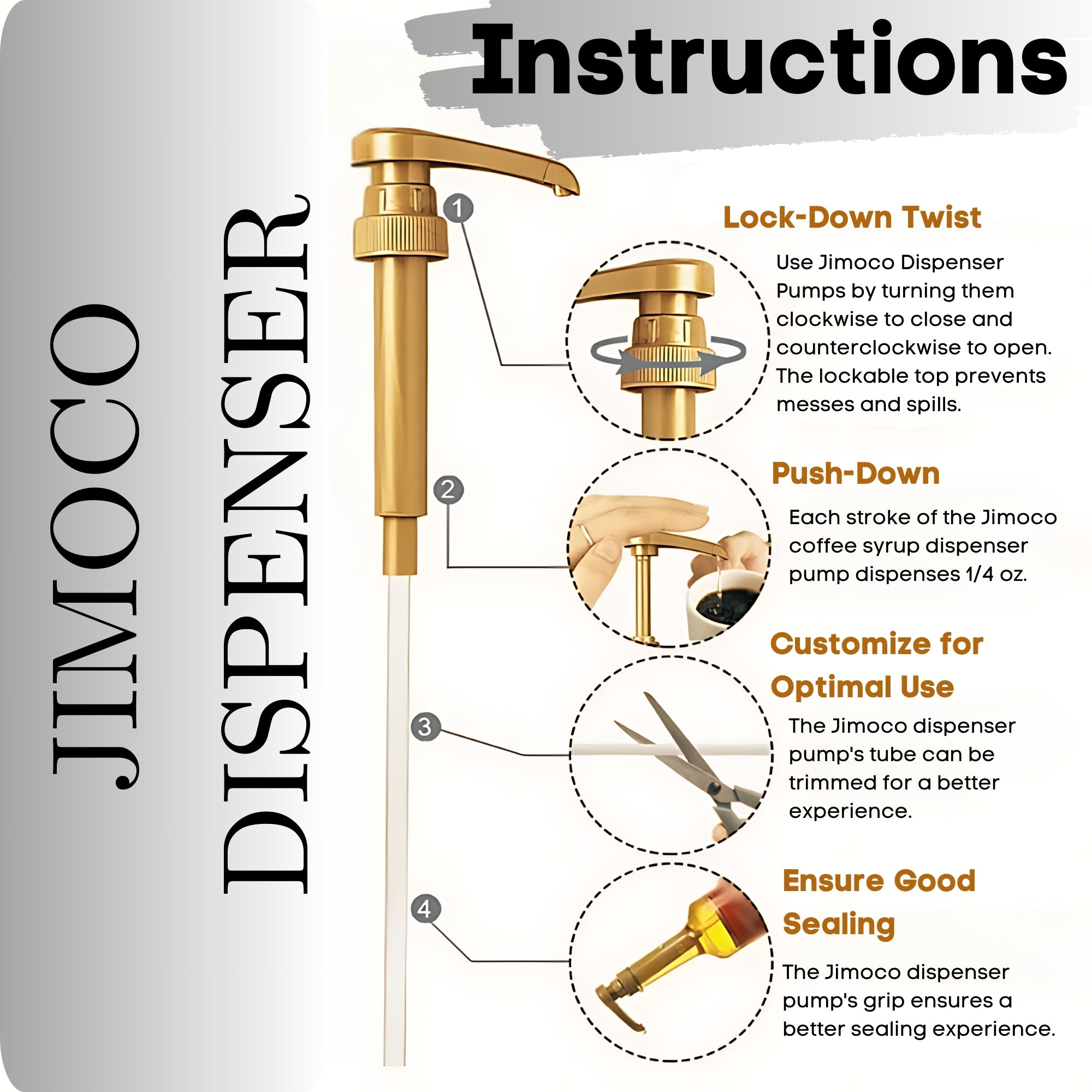 Diamond Syrup for Coffee 25.4 Ounces Coffee Syrups and Flavors with Jimoco Pump Syrup Dispenser