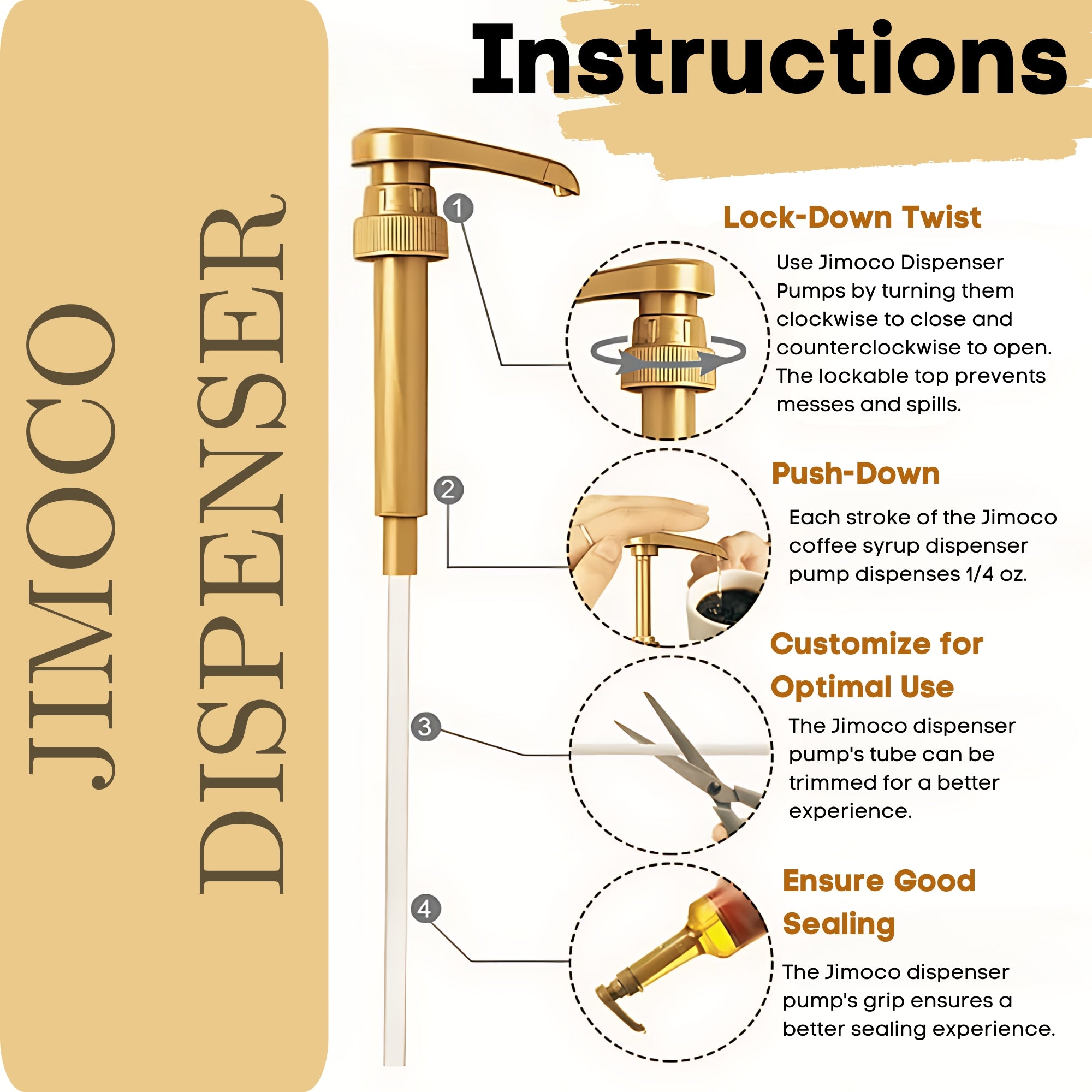 Pistachio Syrup for Coffee 25.4 Ounces Coffee Syrups and Flavors with Jimoco Pump Syrup Dispenser