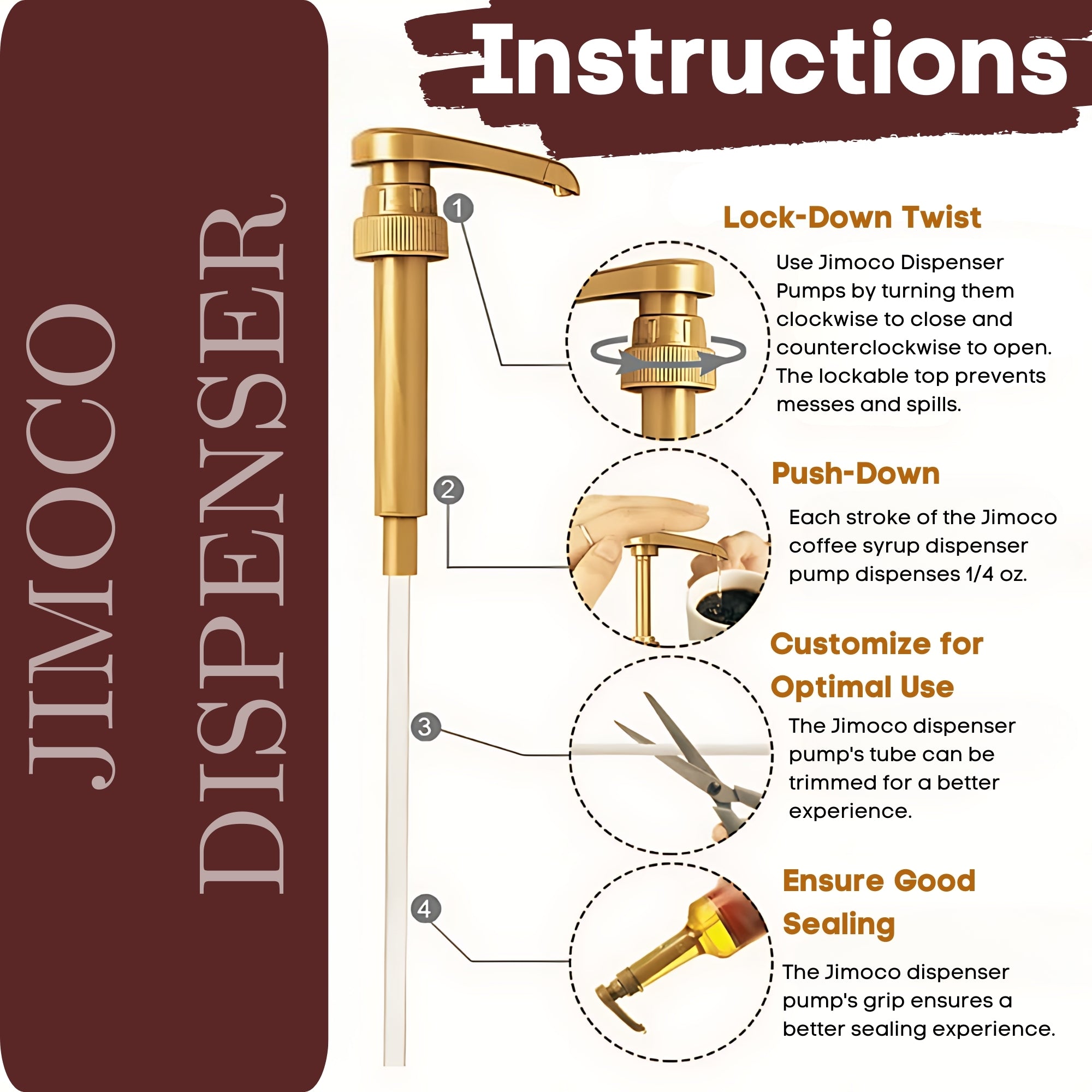 Chocolate Macadamia Nut Syrup for Coffee 25.4 Ounces Coffee Syrups and Flavors with Jimoco Pump Syrup Dispenser