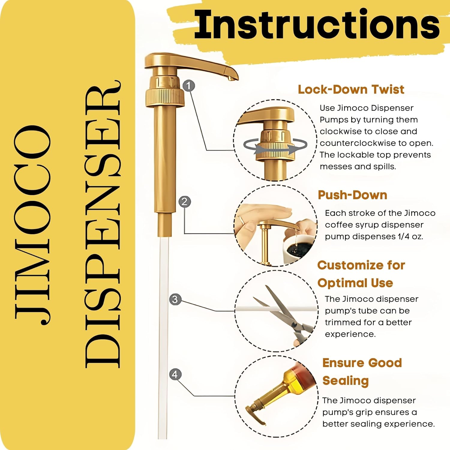 CREME DE Banana Syrup for Coffee 25.4 Ounces Coffee Syrups and Flavors with Jimoco Pump Syrup Dispenser