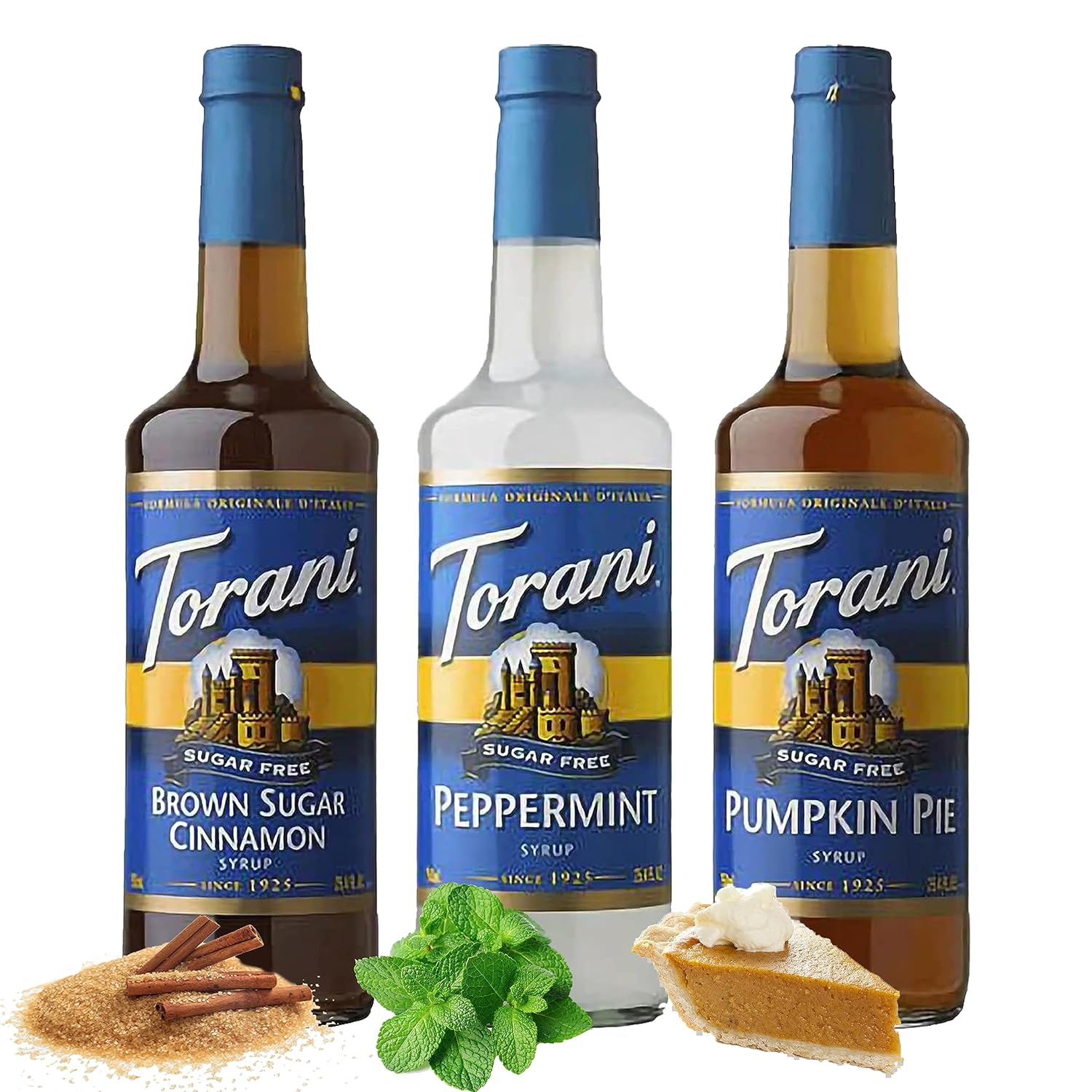 Holiday Syrup Flavors Sugar Free Brown Sugar Cinnamon Peppermint Pumpkin Pie Coffee Flavoring