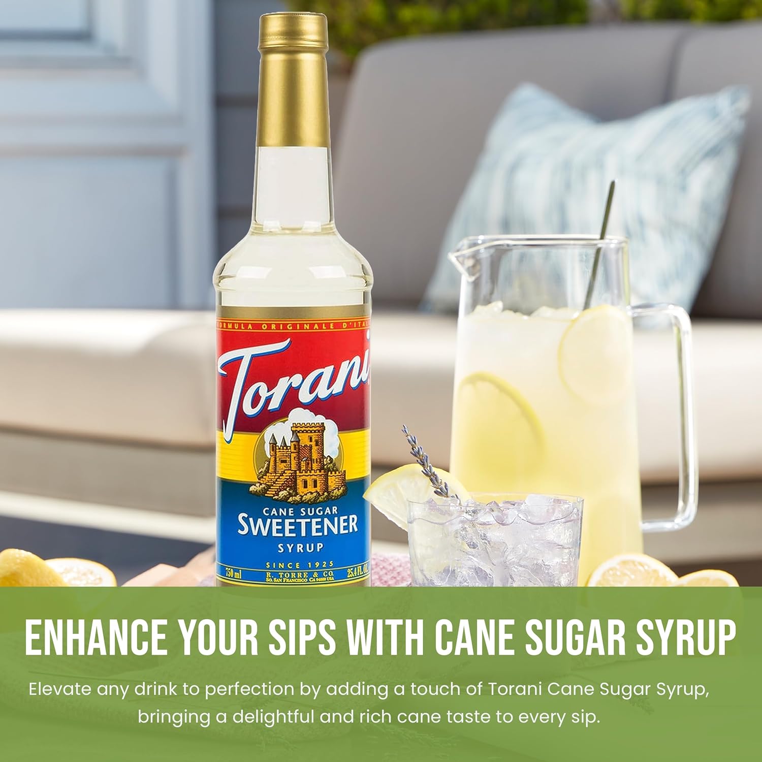 Cane Sugar Syrup for Coffee 25.4 Ounces Coffee Syrups and Flavors with Jimoco Pump Syrup Dispenser