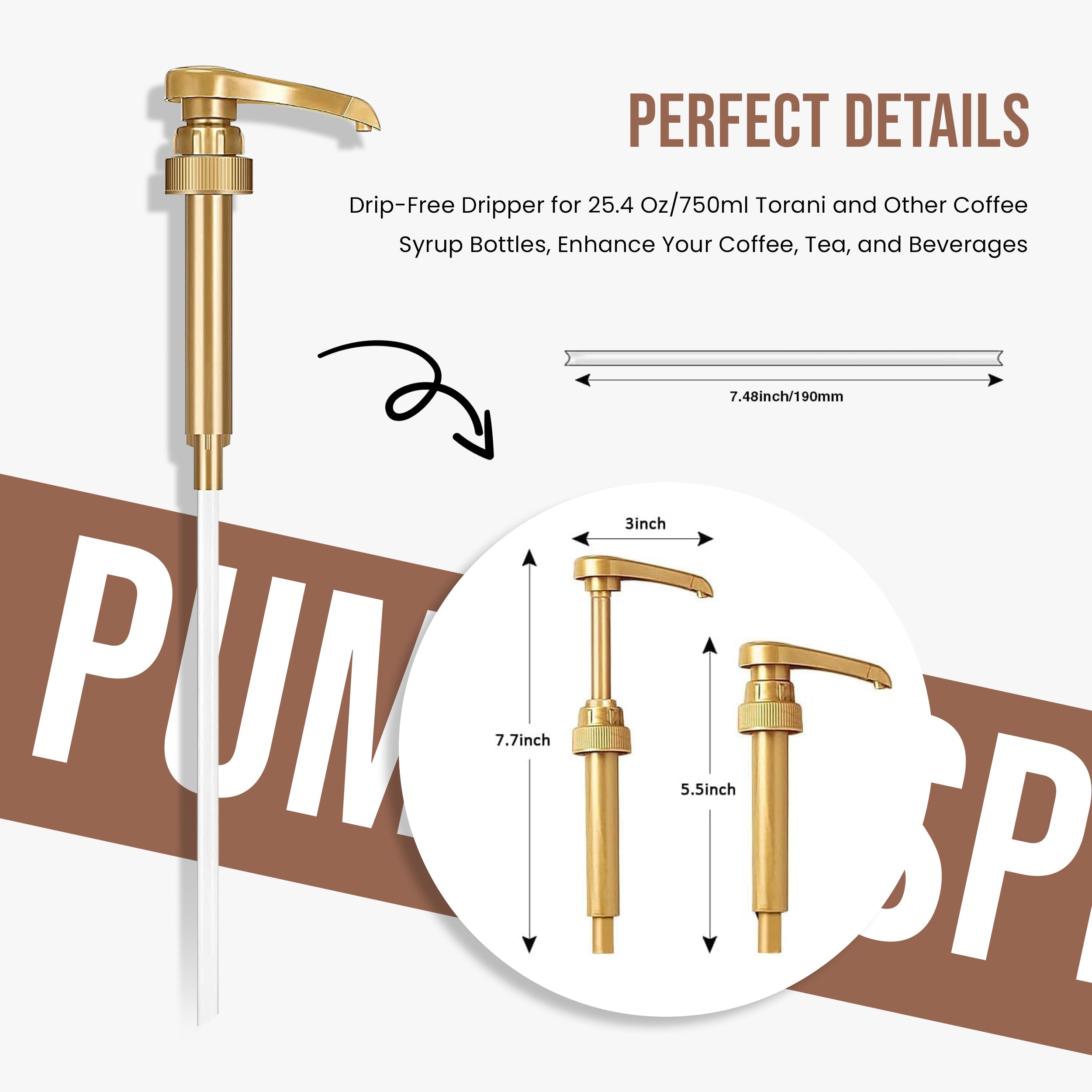 Chai Tea Syrup for Coffee 25.4 Ounces Coffee Syrups and Flavors with Jimoco Pump Syrup Dispenser