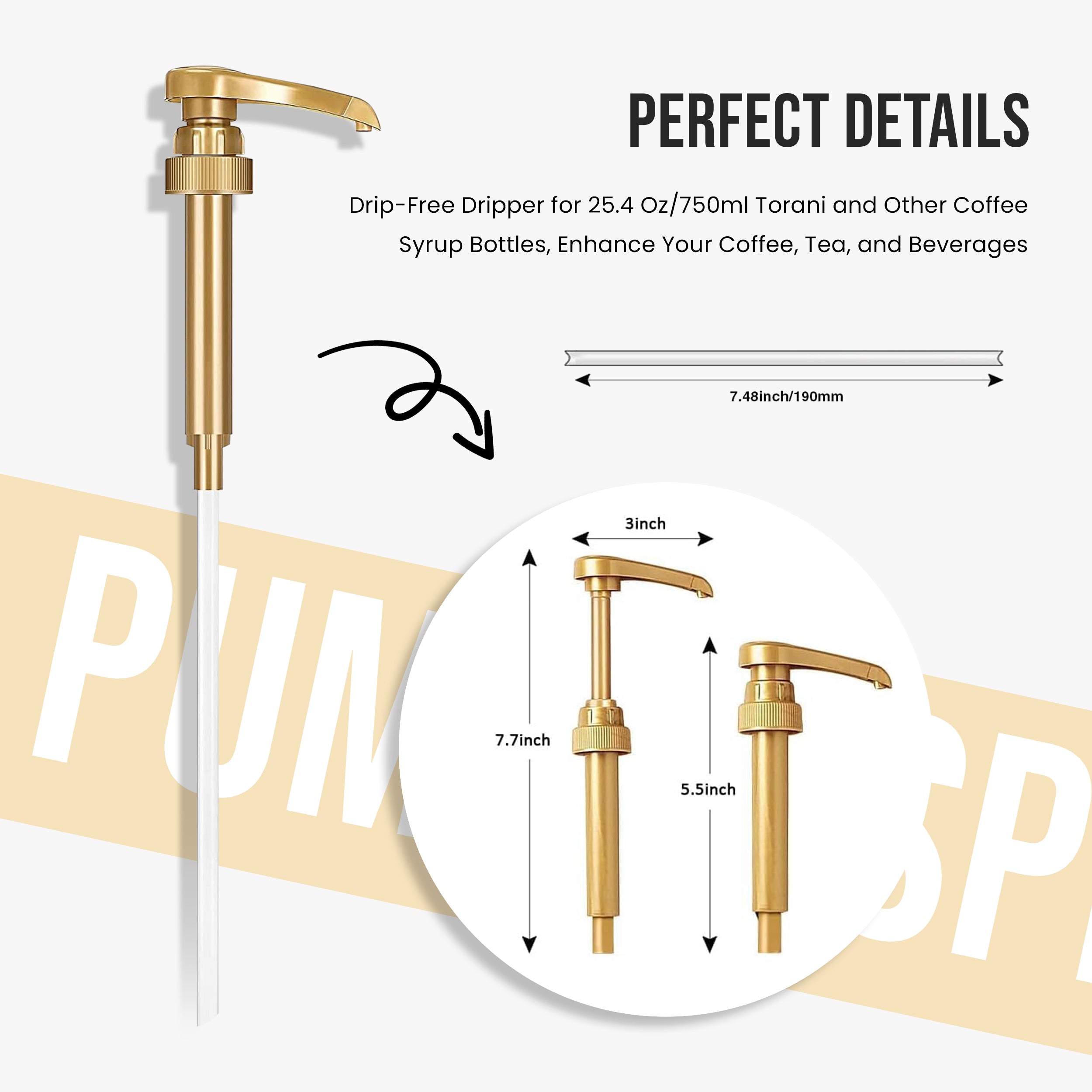 Sugar Free French Vanilla Syrup for Coffee 25.4 Ounces Coffee Syrups and Flavors with Jimoco Pump Syrup Dispenser