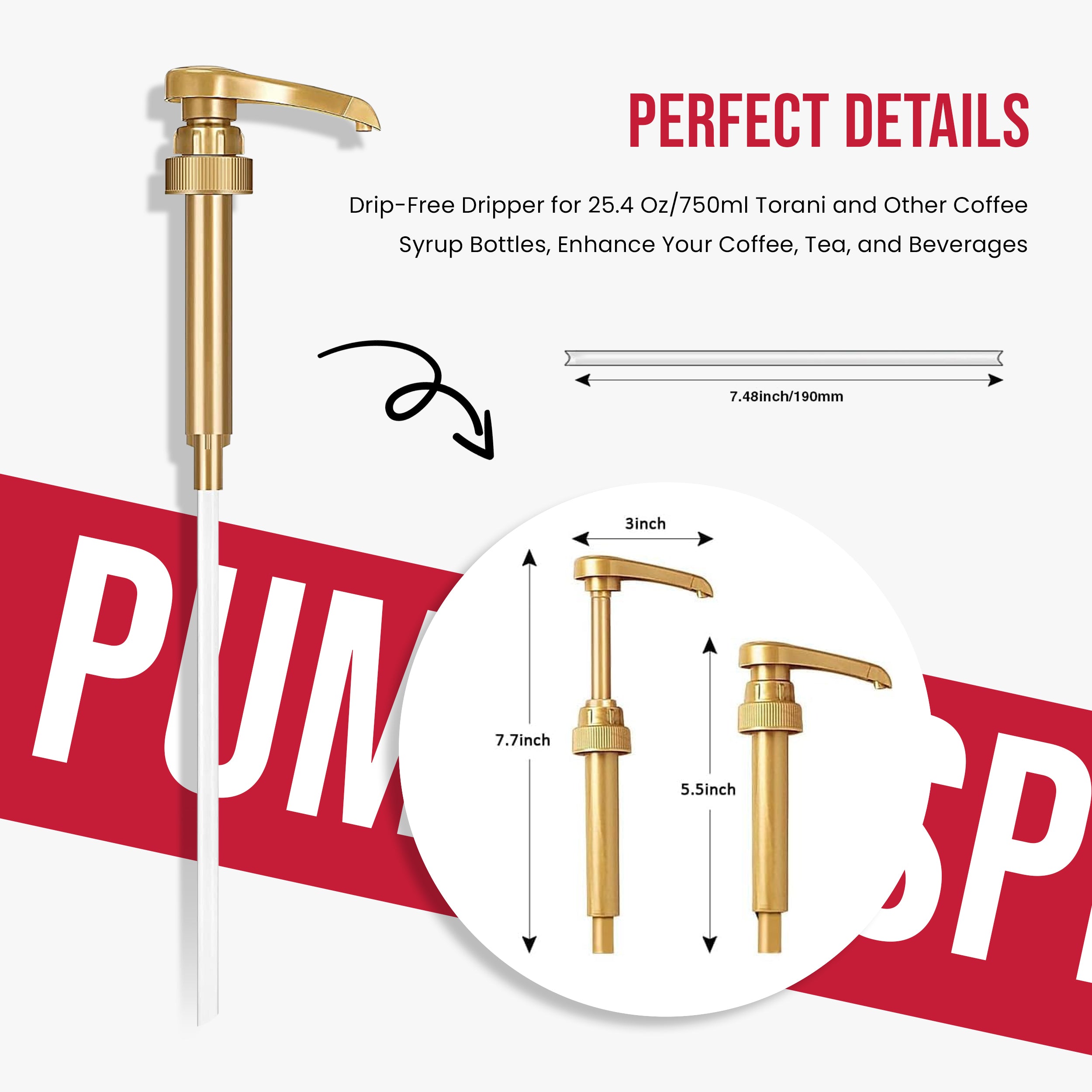 Strawberry Syrup for Coffee and Tea 25.4 Ounces Coffee Syrups and Flavors with Jimoco Pump Syrup Dispenser