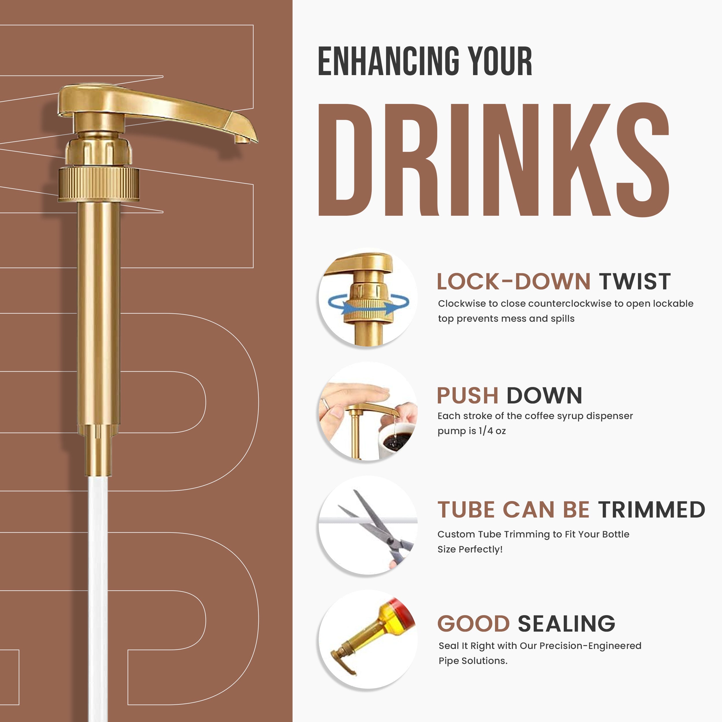 Irish Cream Syrup for Coffee 25.4 Ounces Coffee Syrups and Flavors with Jimoco Pump Syrup Dispenser