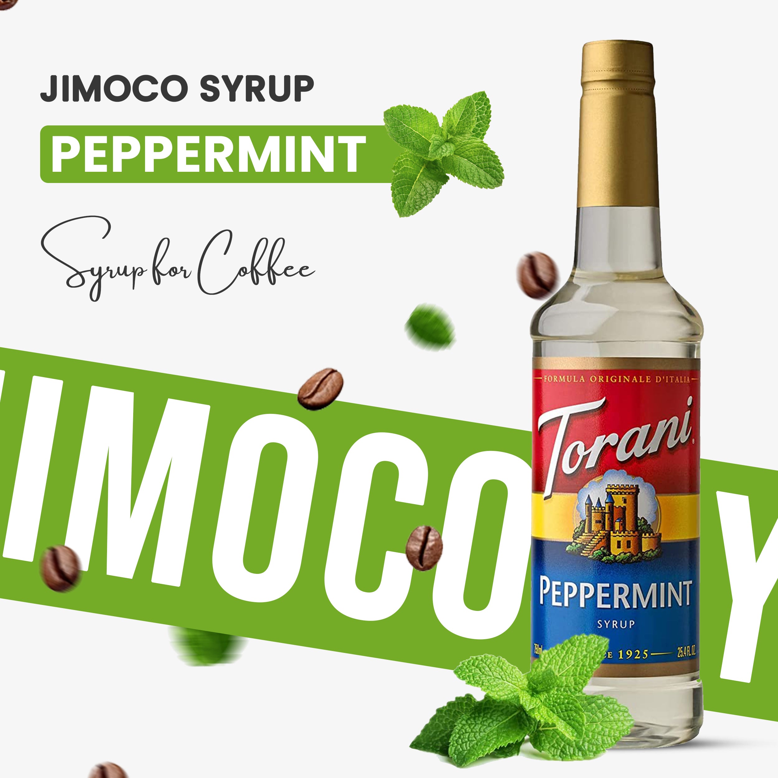 French Vanilla Syrup for Coffee 25.4 Ounces Coffee Syrups and Flavors with Jimoco Pump Syrup Dispenser