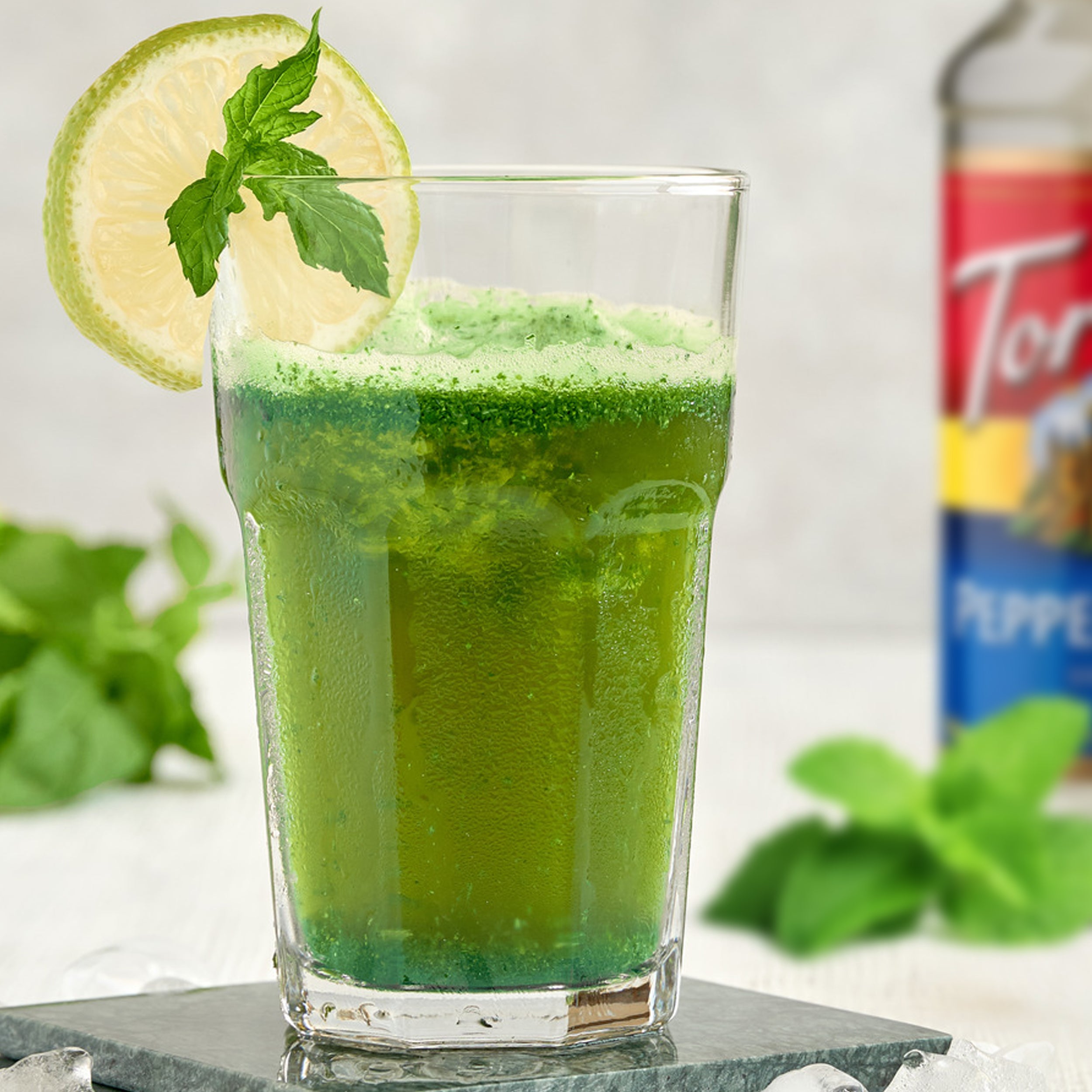 Peppermint Syrup for Coffee 25.4 Ounces Coffee Syrups and Flavors with Jimoco Pump Syrup Dispenser