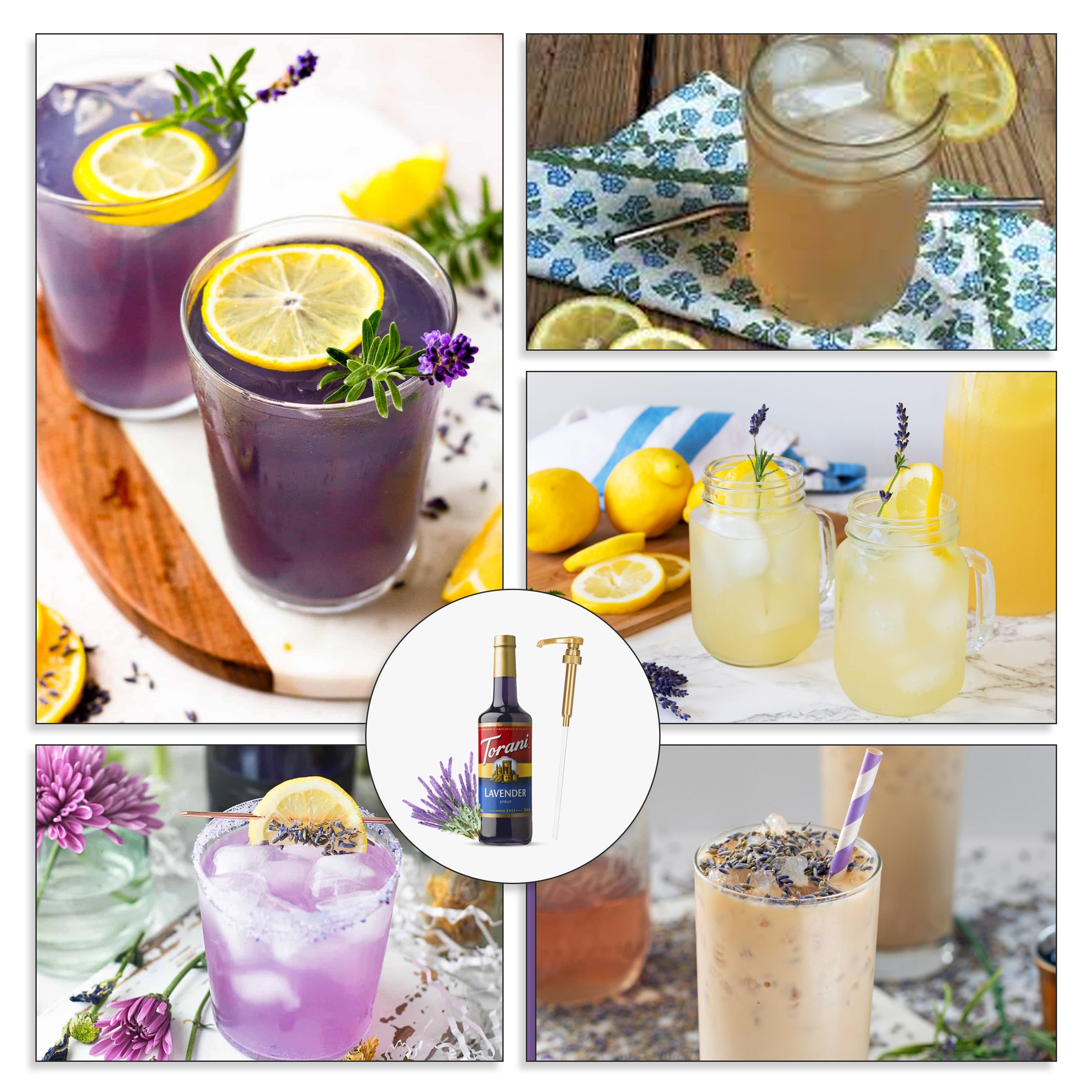 Lavender Syrup for Coffee 25.4 Ounces Coffee Syrups and Flavors with Jimoco Pump Syrup Dispenser