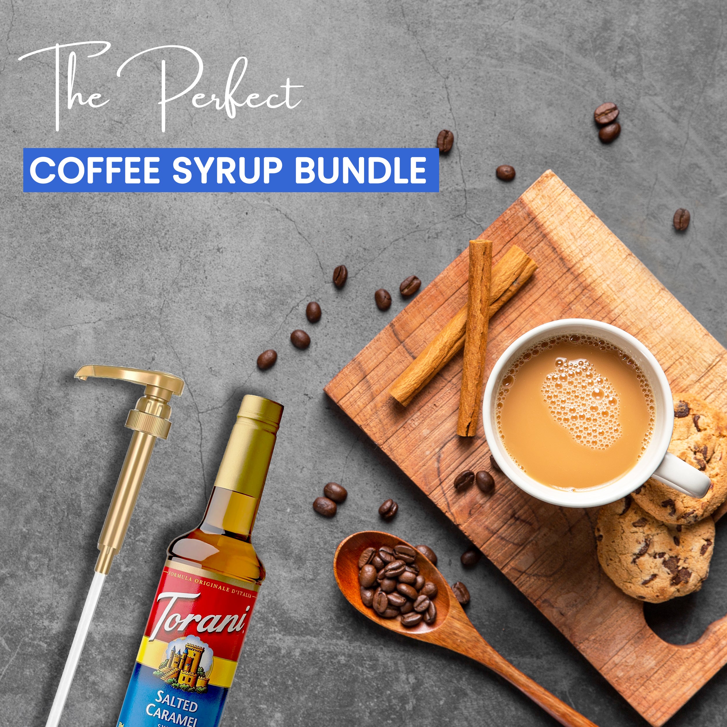 Salted Caramel Syrup for Coffee 25.4 Ounces Coffee Syrups and Flavors with Jimoco Pump Syrup Dispenser