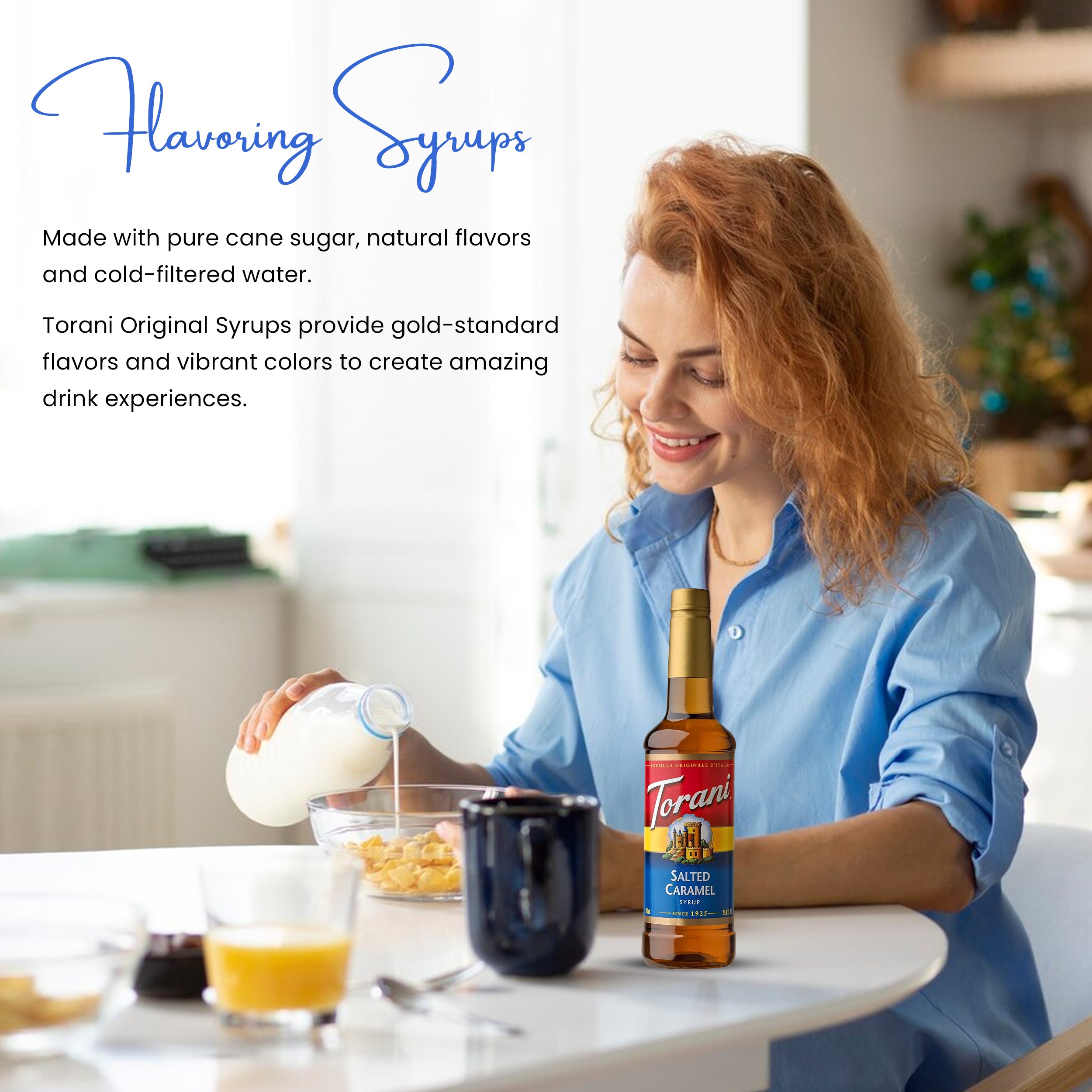 Salted Caramel Syrup for Coffee 25.4 Ounces Coffee Syrups and Flavors with Jimoco Pump Syrup Dispenser