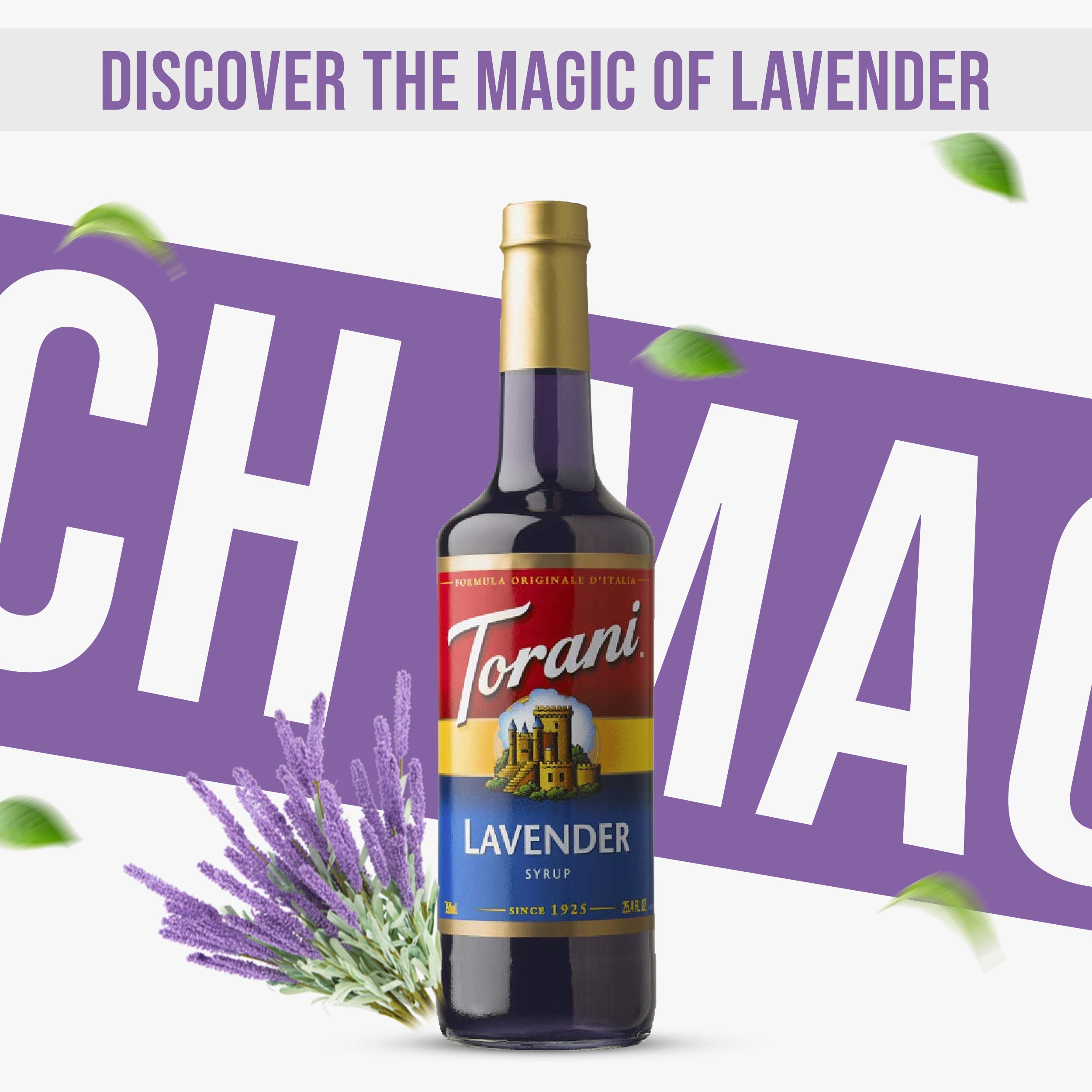 Lavender Syrup for Coffee 25.4 Ounces Coffee Syrups and Flavors with Jimoco Pump Syrup Dispenser