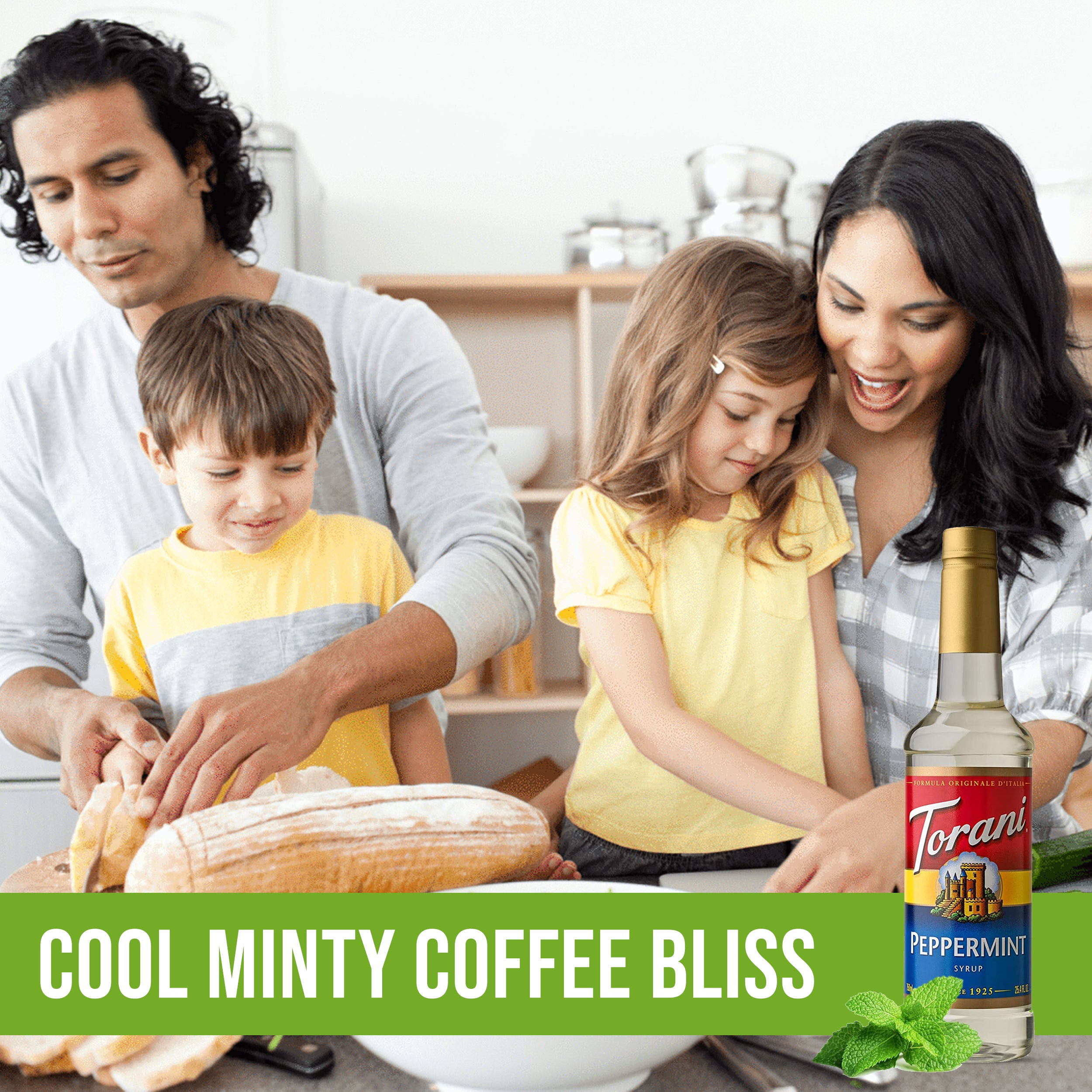 Peppermint Syrup for Coffee 25.4 Ounces Coffee Syrups and Flavors with Jimoco Pump Syrup Dispenser