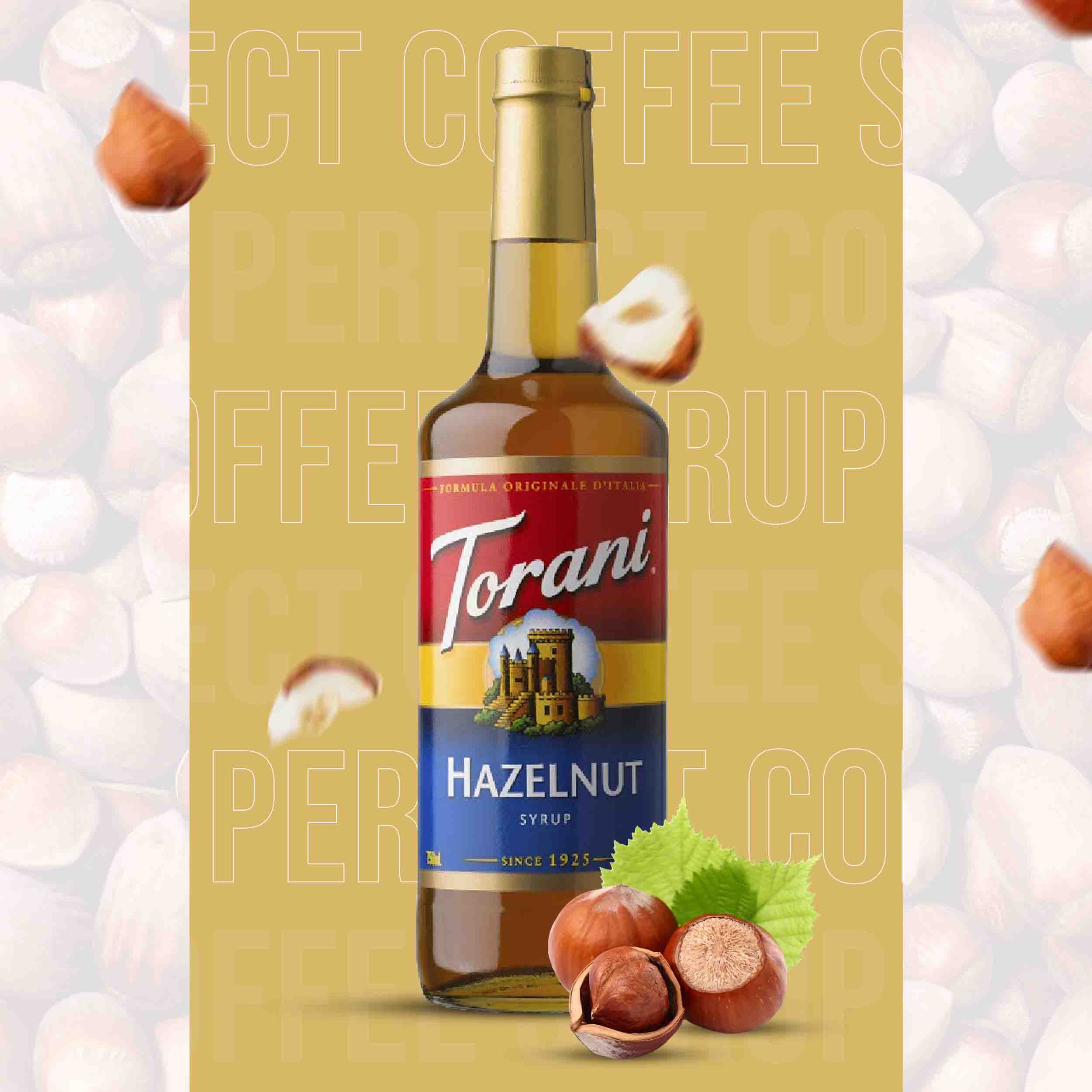 Hazelnut Syrup for Coffee 25.4 Ounces Coffee Syrups and Flavors with Jimoco Pump Syrup Dispenser