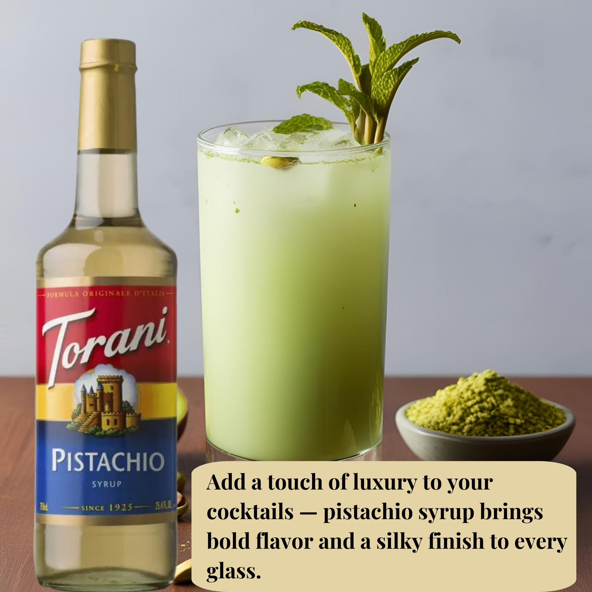 Pistachio Syrup for Coffee 25.4 Ounces Coffee Syrups and Flavors with Jimoco Pump Syrup Dispenser